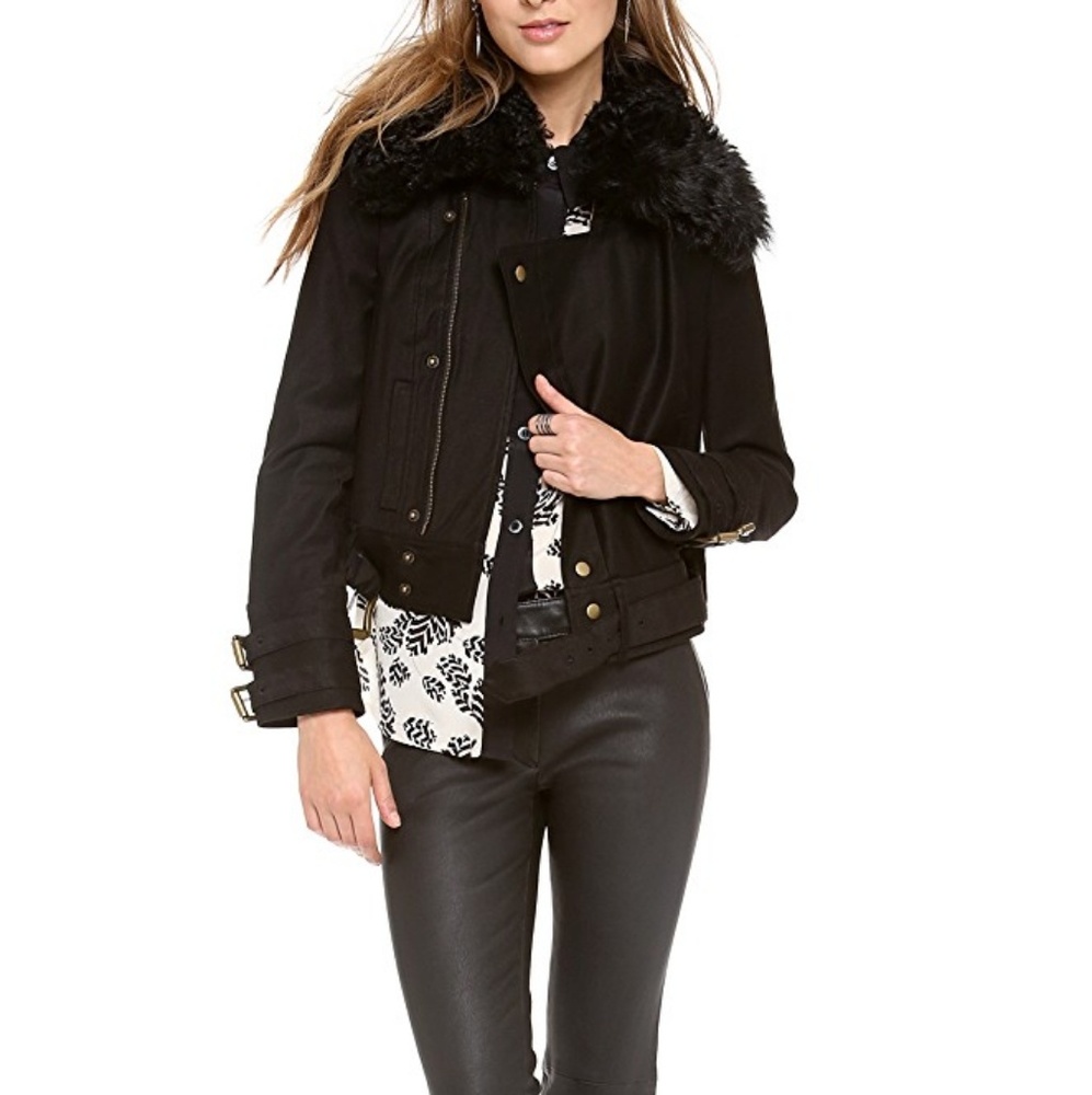 Rachel Zoe’s Lamb Fur Motorcross coat